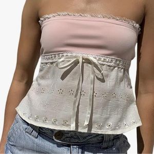 Pink vintage y2k flower fairy top size small.